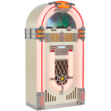Pureline 128V Retro Bluetooth CD & Vinyl XL Jukebox in our showroom