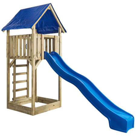 Lisa Wooden Climbing Frame Tower with Slide by Swing King