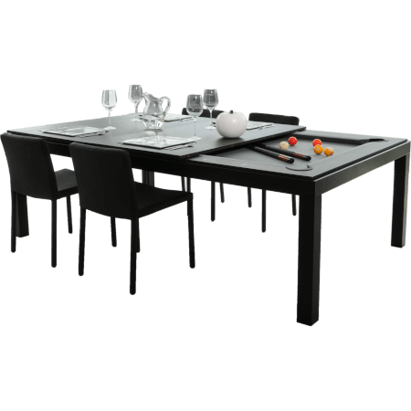 Fusiontables by Aramith: 7.5ft Slate Bed Height Adjust Pool Dining Table