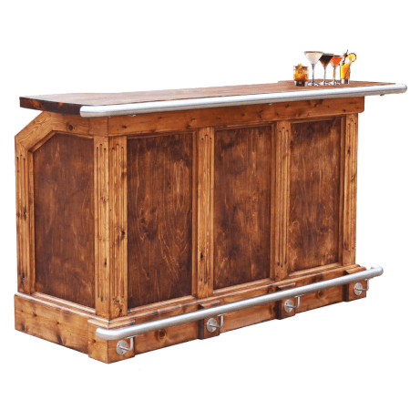 Graded Stock: Traditional Solid Wood Home Bar