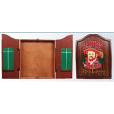 Kings Head Black & Gold Darts Cabinet