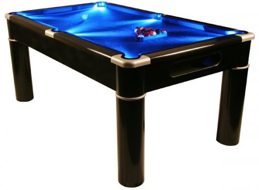 Strikeworth Aurora British 6 foot Pool Table with LED Lighting