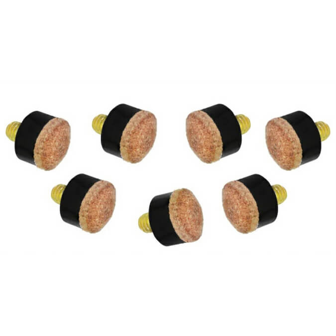 Brass Screw-on Pool Cue Tips (11mm)