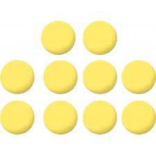 Garlando Set of 10 Yellow Table Football Balls (33.1mm)