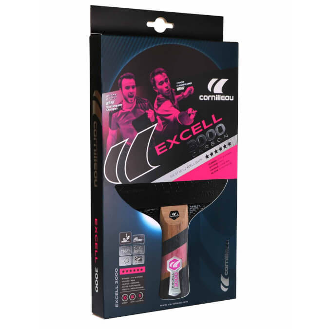 Cornilleau Excell 3000 Carbon ITTF Table Tennis Bat