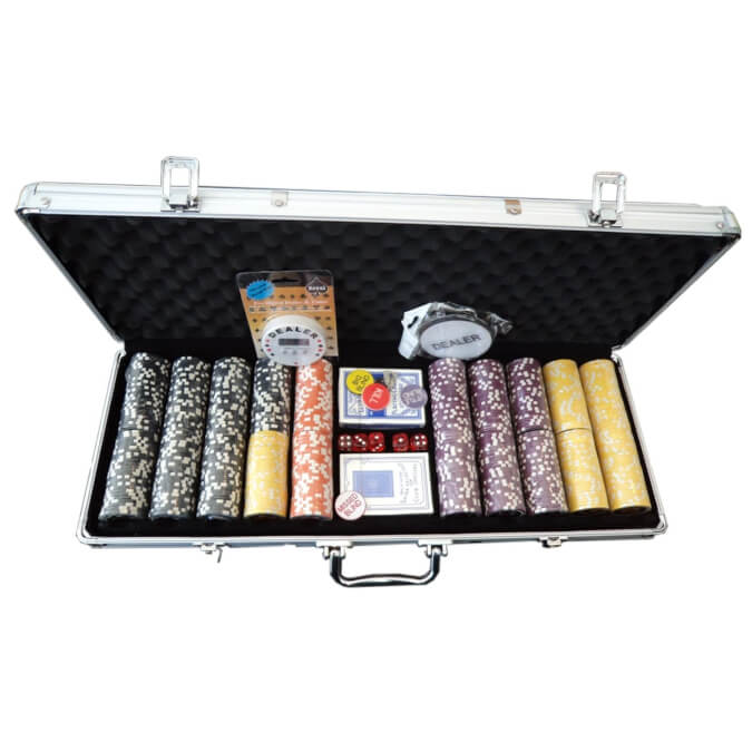 World Poker Club 500 Piece Numbered Poker Chip Set - 11.5g