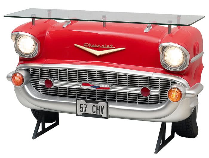 Chevrolet Car Bar with Glass Top Liberty Games