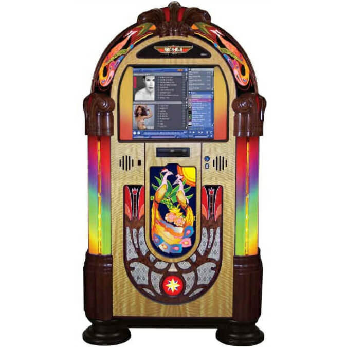 Rock-Ola Peacock Music Center Digital Jukebox