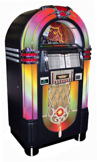 Rock-Ola Bubbler Black CD Jukebox