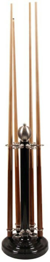 Black Steel Cue Stand for 6 Cues