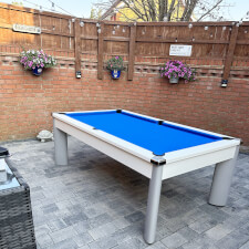 Fusion Outdoor Slate Bed Pool Dining Table