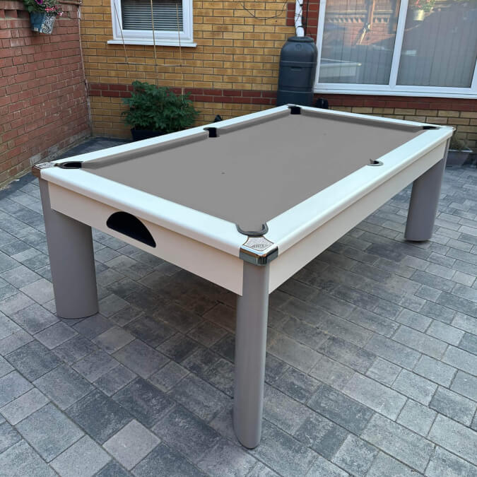 Fusion Outdoor/Indoor 7ft Slate Bed Pool Dining Table