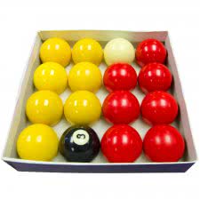 Strikeworth Competition 2in Red & Yellow Pool Balls