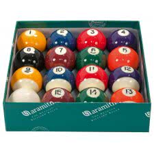 Aramith Premier 2 1/4'' Spots & Stripes Pool Ball Set