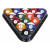 2'' Black Plastic Triangle for 15 Billiard Balls (47-0400-4)