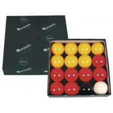Aramith 2 1/4'' (57mm) Red & Yellow Pool Ball Set (2557.400)