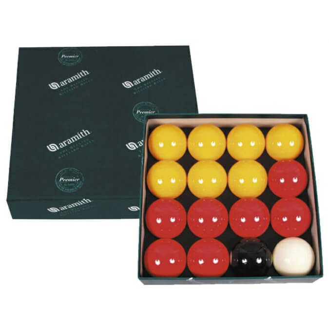 Aramith 2 1/4'' (57mm) Red & Yellow Pool Ball Set (2557.400)