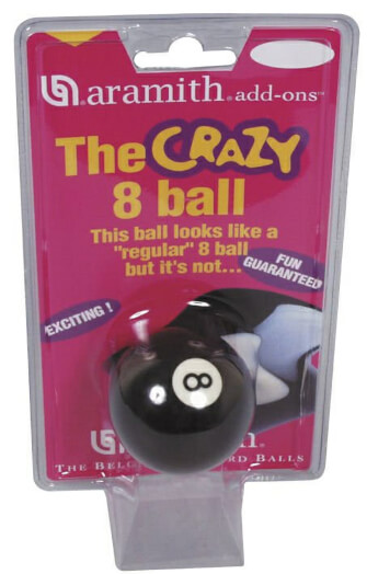 Aramith 2 1/4'' (57mm) Crazy 8 Ball