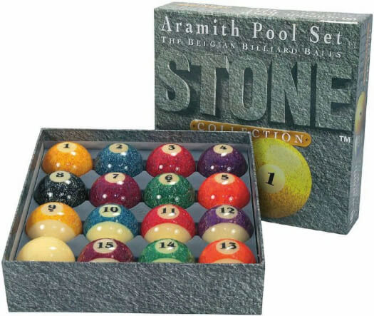 Aramith 2 1/4'' (57mm) Granite Collection Pool Ball Set 