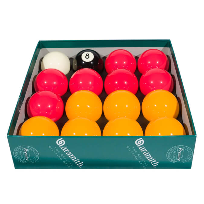 Aramith Premier 2'' (50.8mm) Red & Yellow Pool Ball Set 