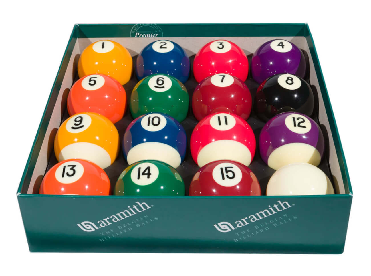 Aramith Premier 2'' (50.8mm) Spots & Stripes Pool Ball Set
