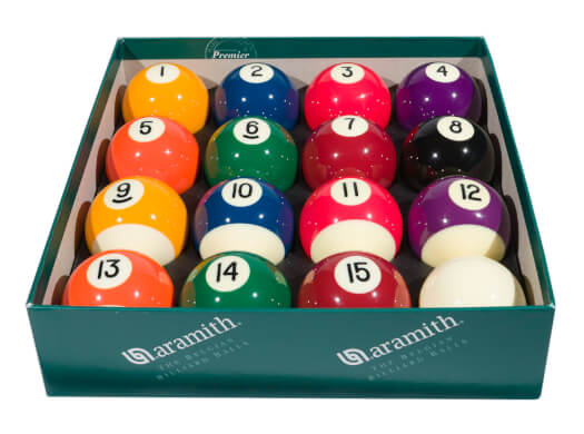 Aramith Premier 2'' (50.8mm) Spots & Stripes Pool Ball Set