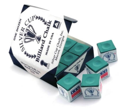 Silver Cup Billiard Chalk (12 Pieces)