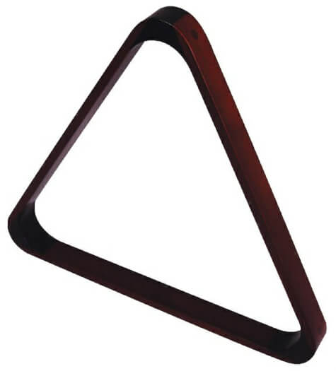 2 1/4'' Mahogany Triangle for 15 Billiard Balls (4057.602)