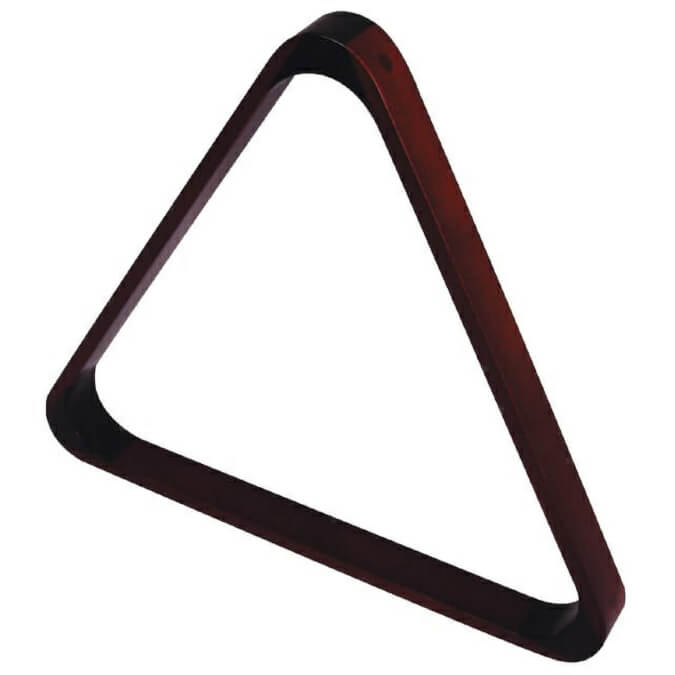 2 1/4'' Mahogany Triangle for 15 Billiard Balls (4057.602)
