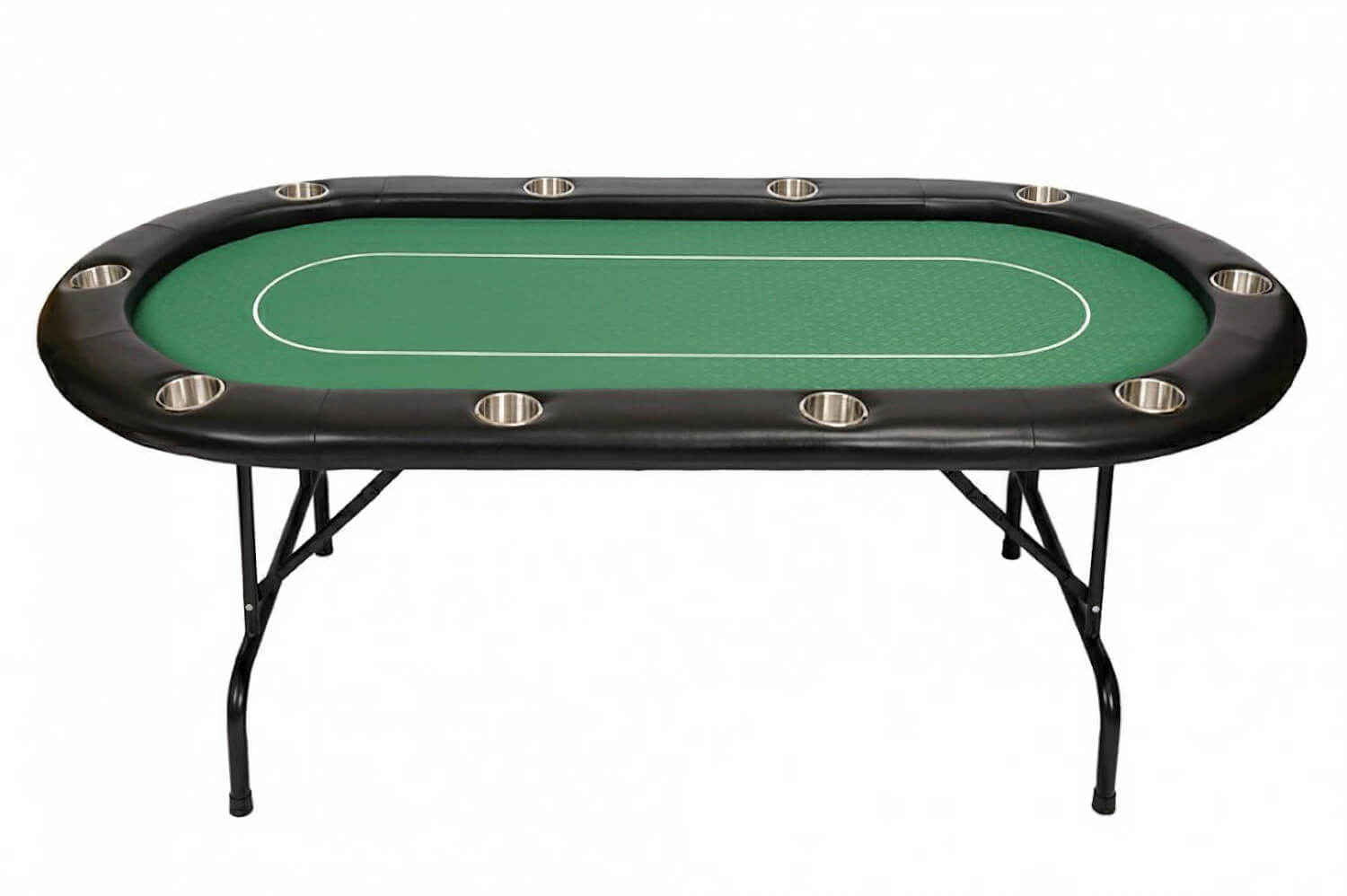 10 Person Pro Poker Table  Green BCFOLDINGGREEN 