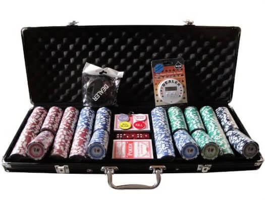 Tournament Pro 500pc Numbered Poker Chip Set 