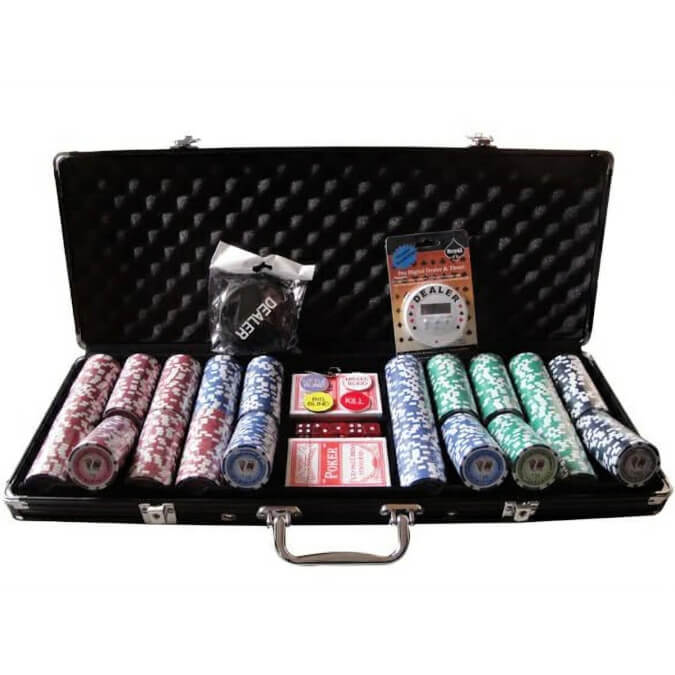 Tournament Pro 500pc Numbered Poker Chip Set 