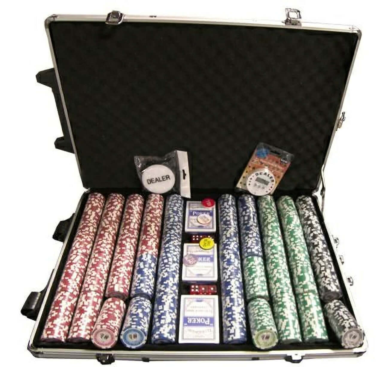 Tournament Pro 1000pc Numbered Poker Chip Set 