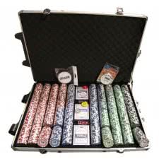 Tournament Pro 1000pc Numbered Poker Chip Set 
