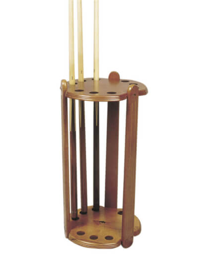 Deluxe Round Cue Stand for 9 Cues