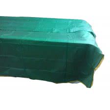 Deluxe Green Table Cover with Gold Coloured Fringe