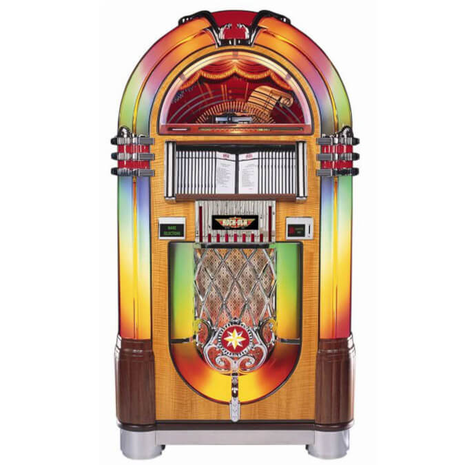 Rock-Ola Bubbler Walnut CD Jukebox