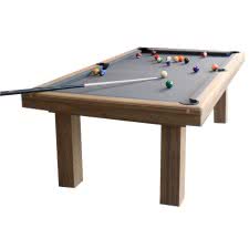 Billard Toulet Outdoor Teck Slate Bed Pool Table