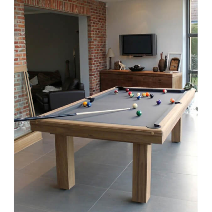 Billard Toulet Outdoor Teck Slate Bed Snooker Table