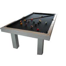 Billard Toulet Leather Pearl Slate Bed Pool Table