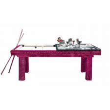 Billard Toulet Leather Penelope Slate Bed Pool Table