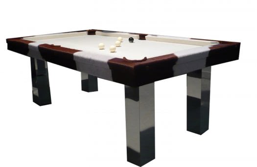 Billard Toulet Leather Pinto Slate Bed Pool Table