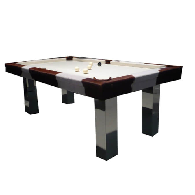 Billard Toulet Leather Pinto American Slate Bed Pool Table