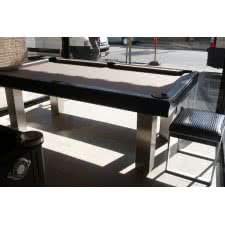 Billard Toulet Leather Patent Slate Bed Snooker Table