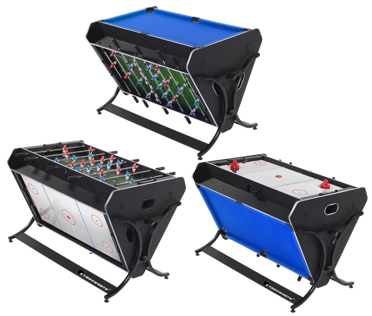 Strikeworth TriSport 4 foot Multi Games Table