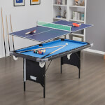 Tekscore Folding Leg Pool Table & Table Tennis Top
