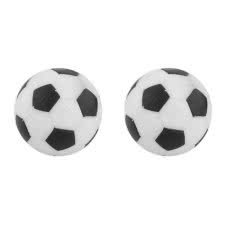 Strikeworth 31mm Black and White Football Table Balls