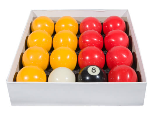 Competition 2'' Red & Yellow Pool Ball Set 