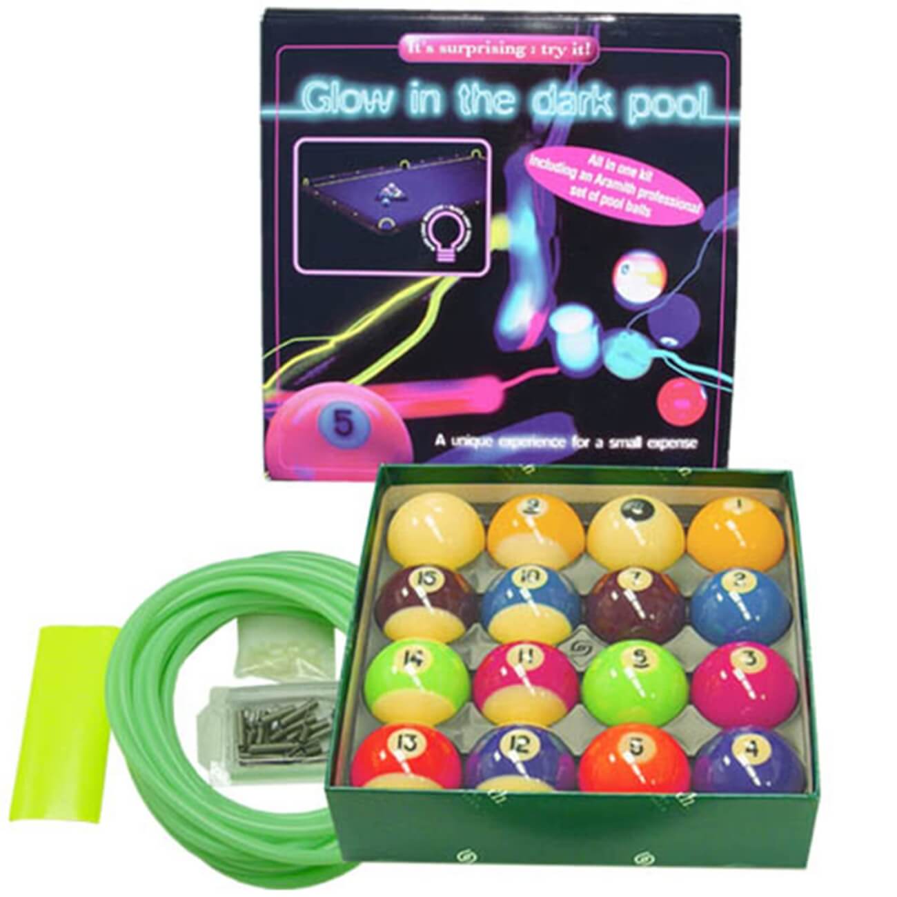 Aramith 2'' UV Spots & Stripes Pool Balls