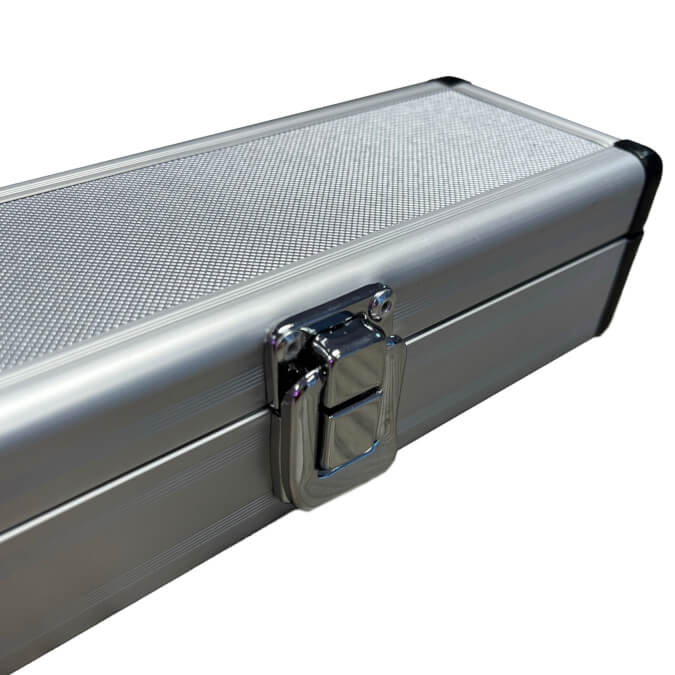 Chrome Cue Case for 2 Piece Pool Cue (P2231)